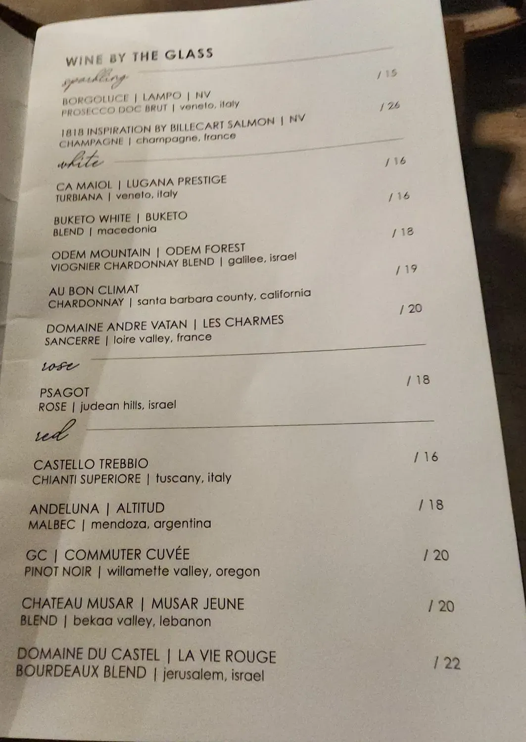 Menu 6