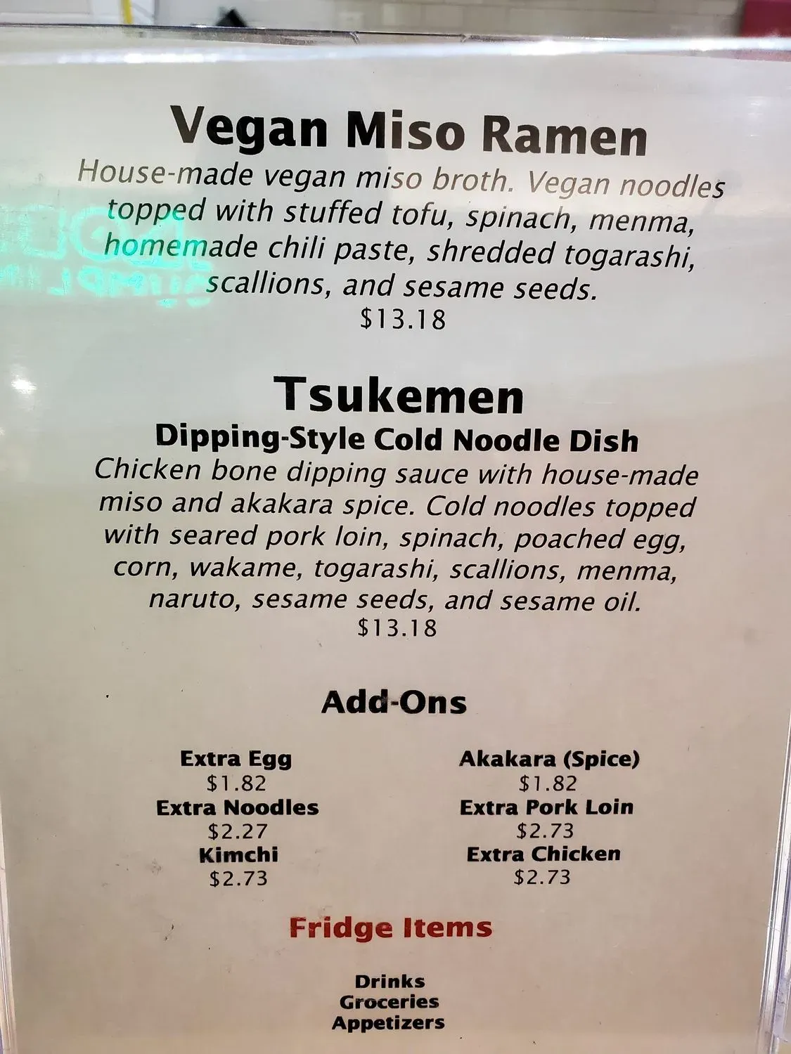 Menu 1