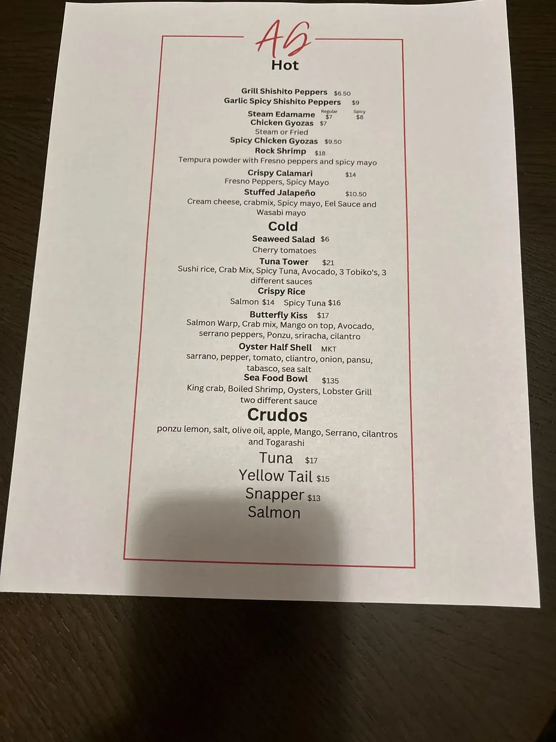 Menu 2