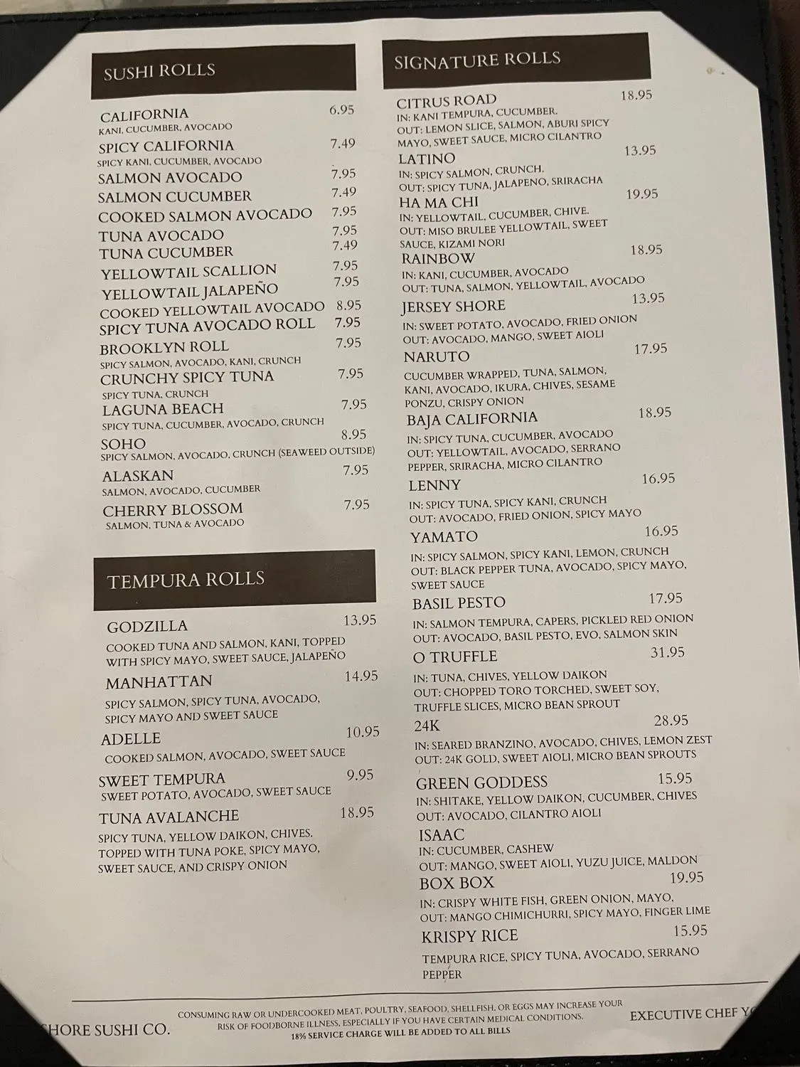 Menu 1