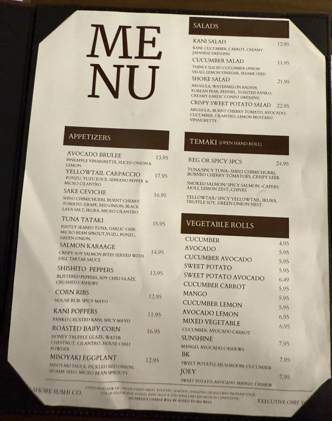 Menu 2