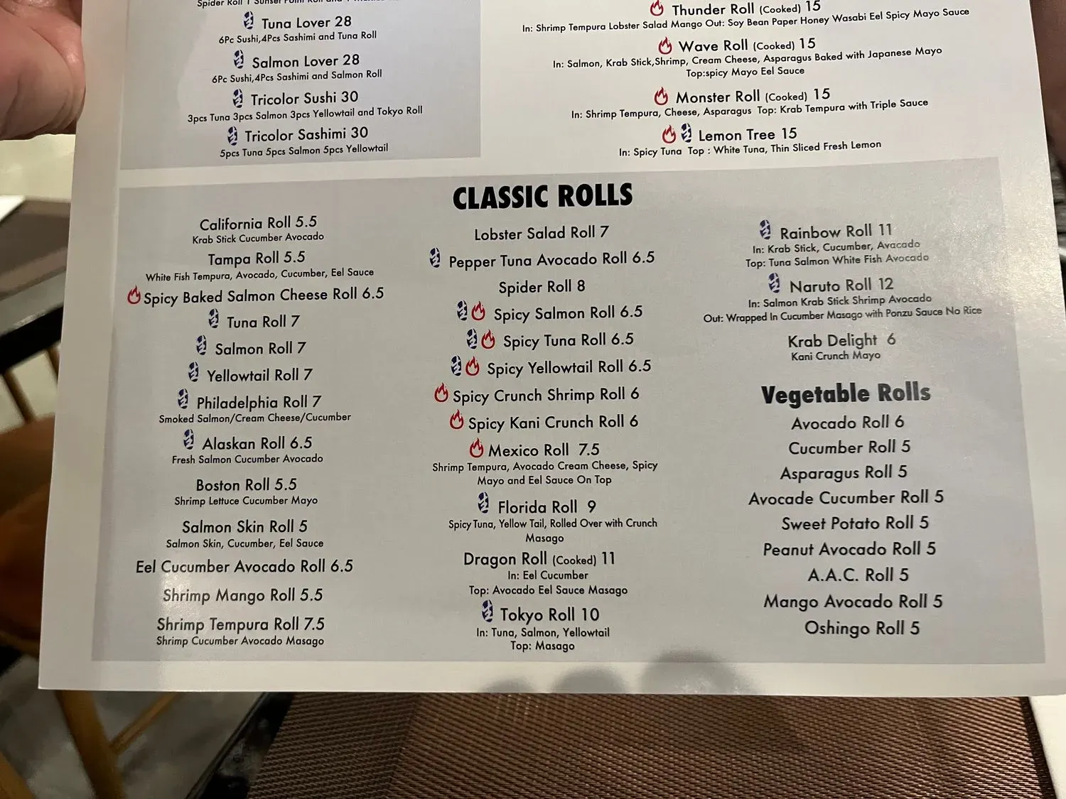 Menu 5