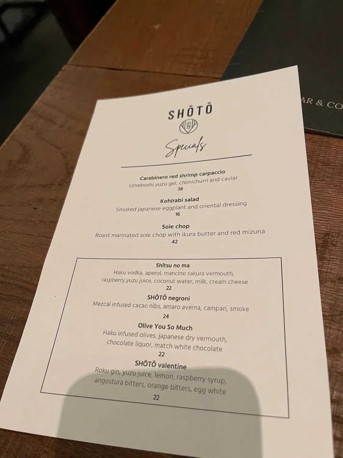 Menu 5