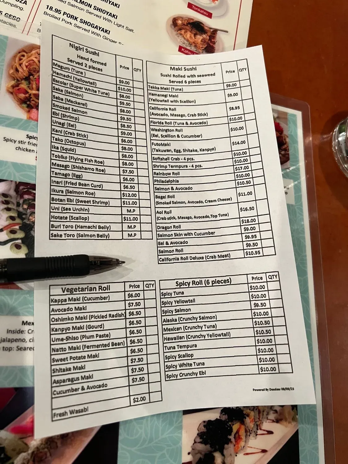 Menu 6