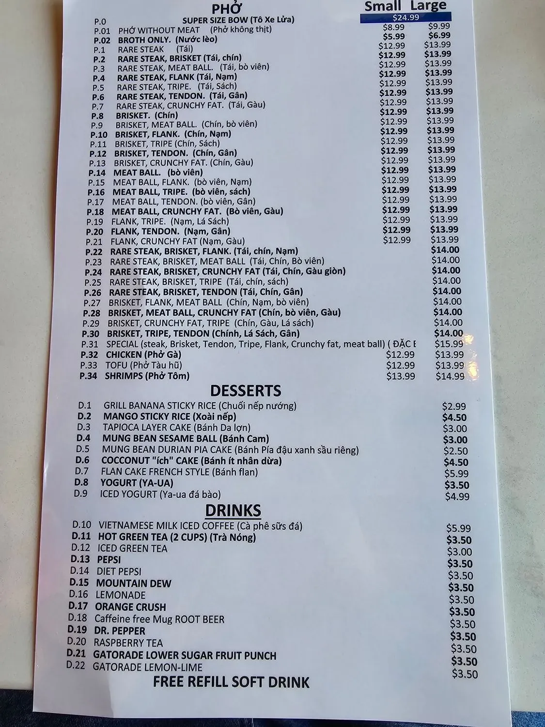 Menu 5