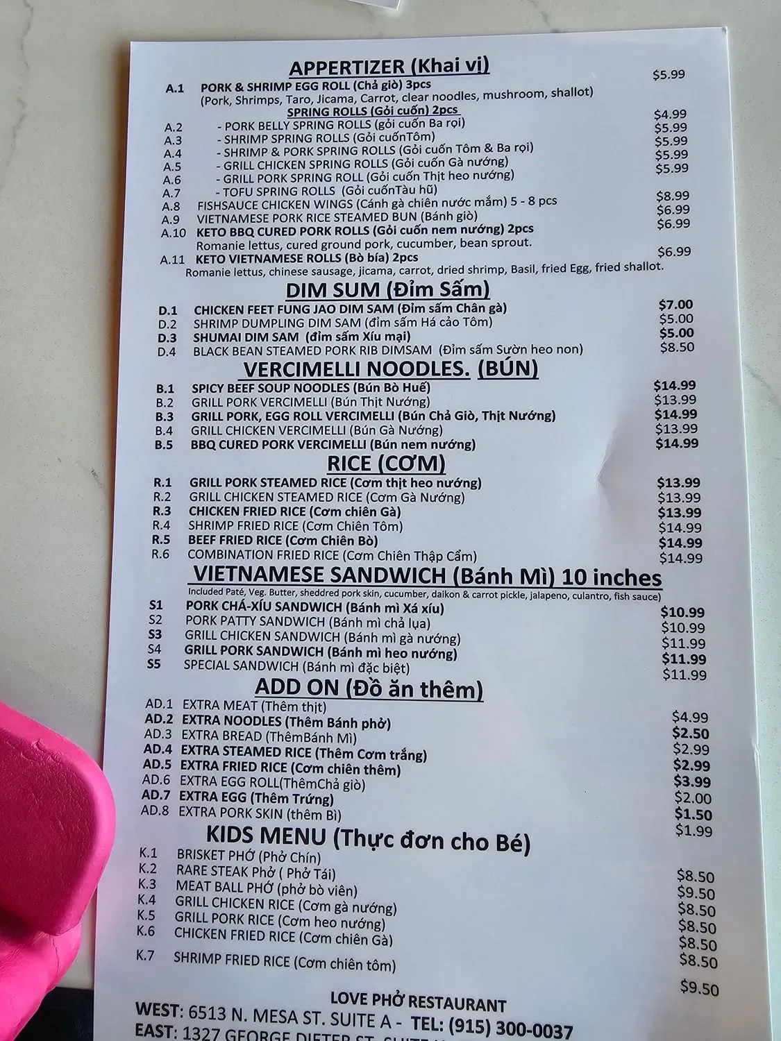 Menu 3