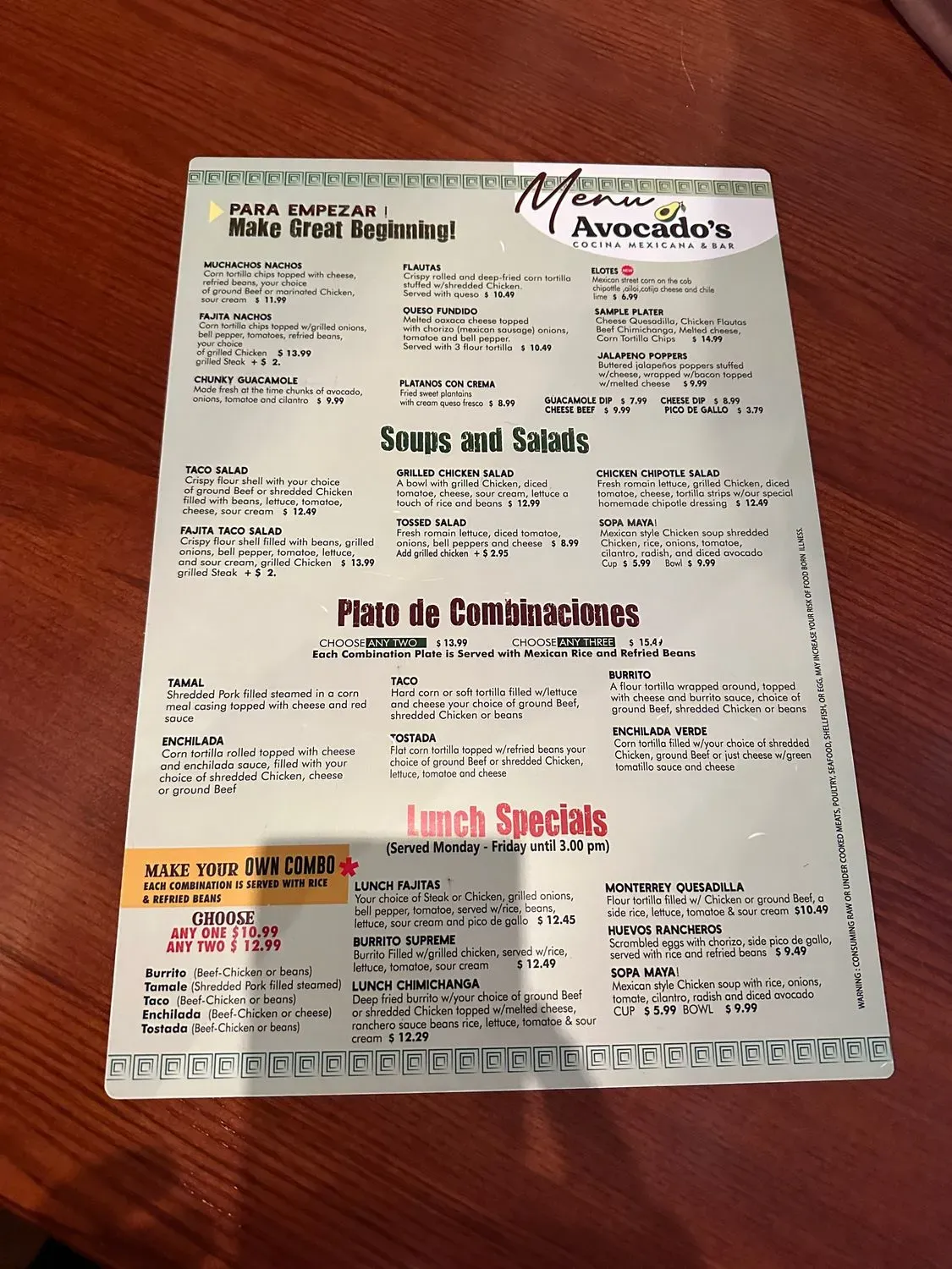 Menu 2