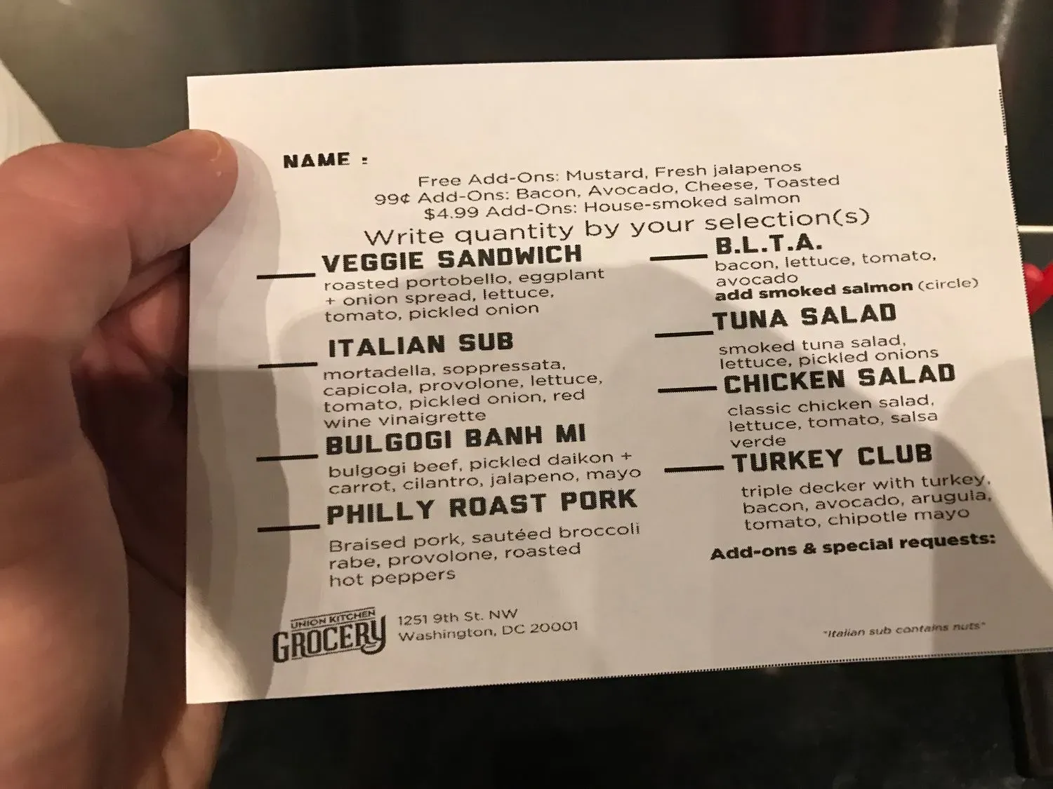 Menu 3