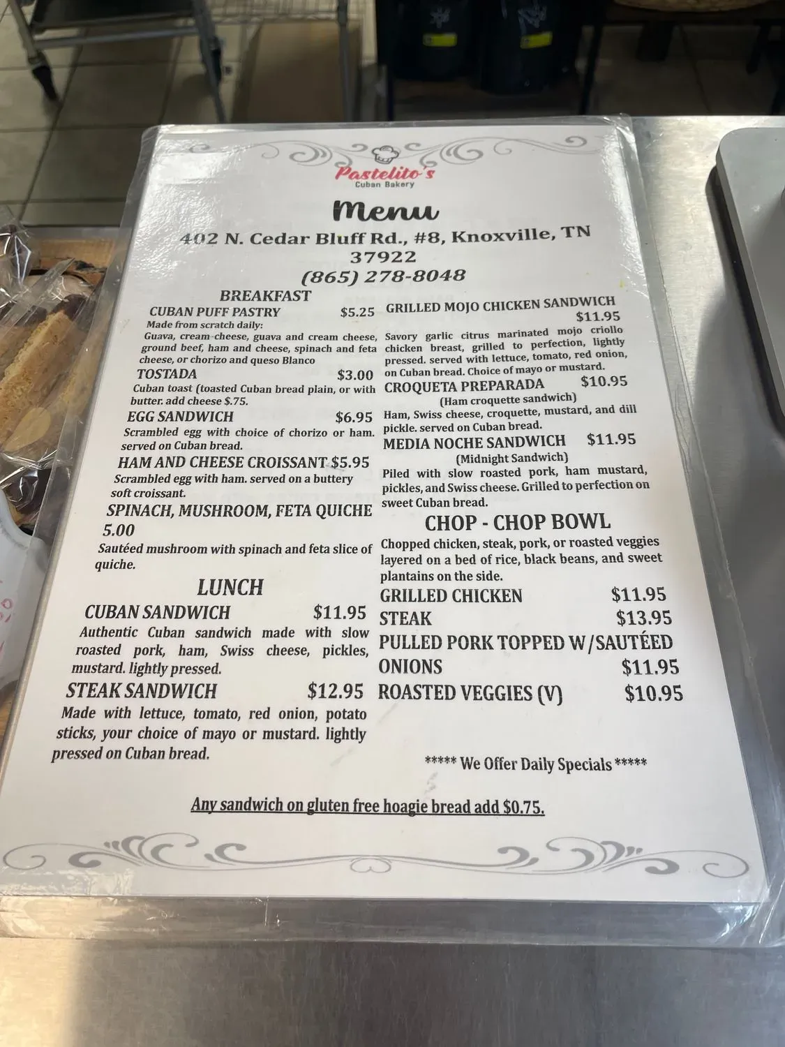 Menu 2