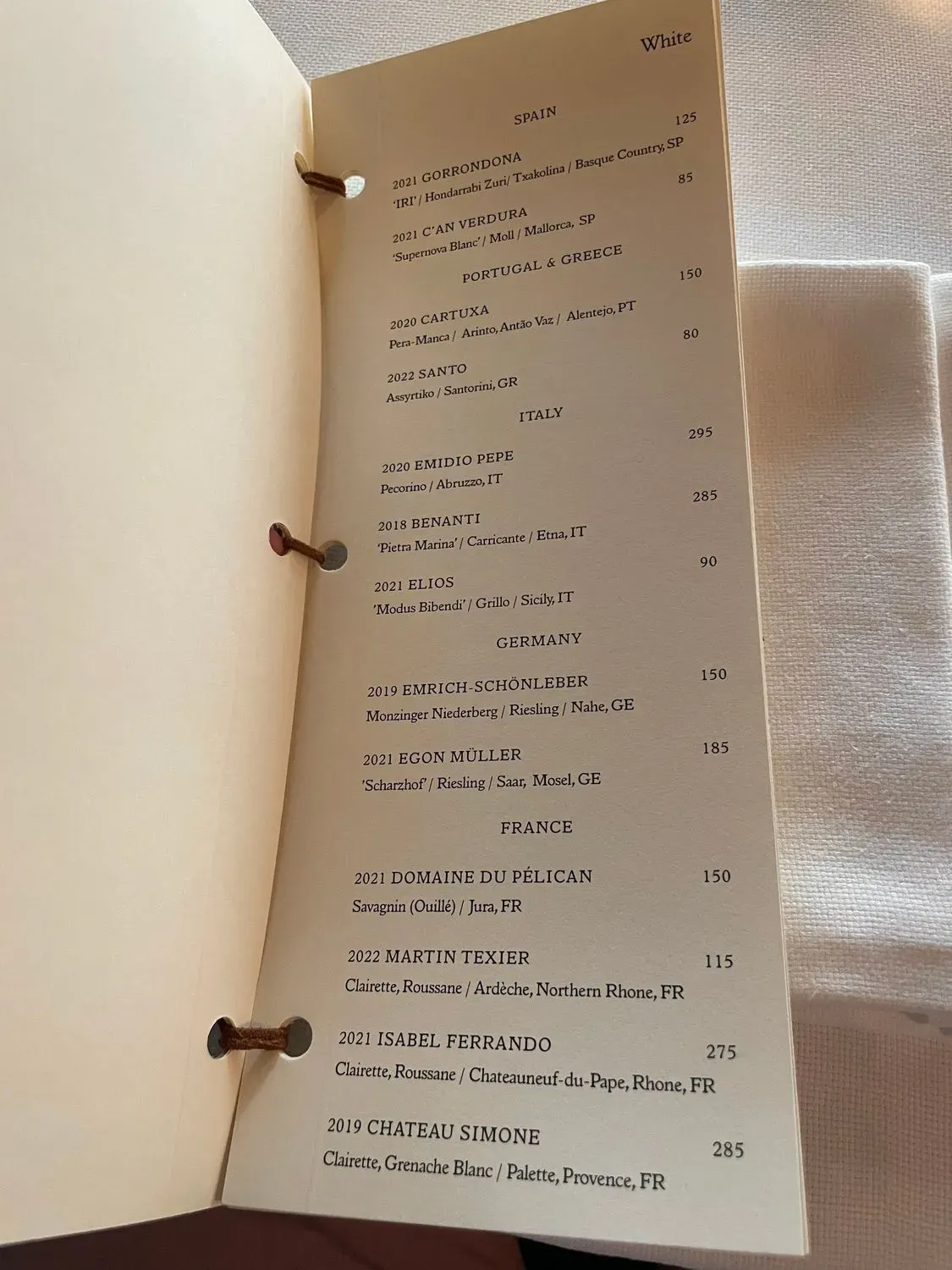 Menu 5