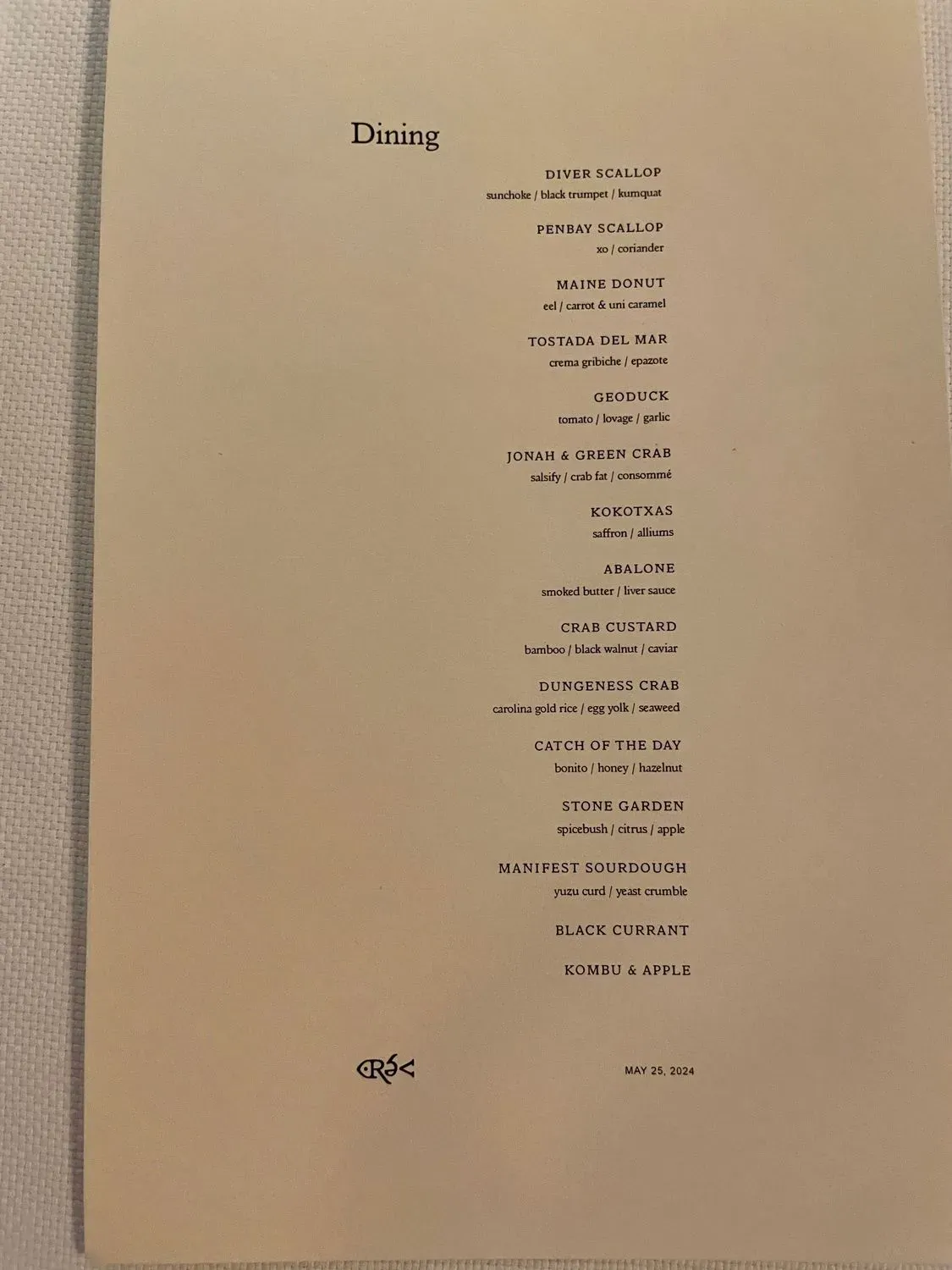 Menu 6