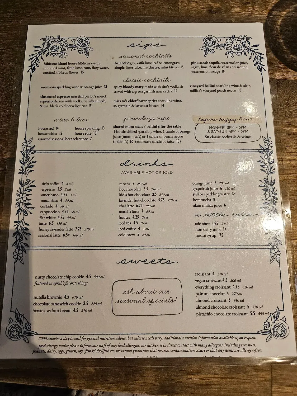 Menu 5