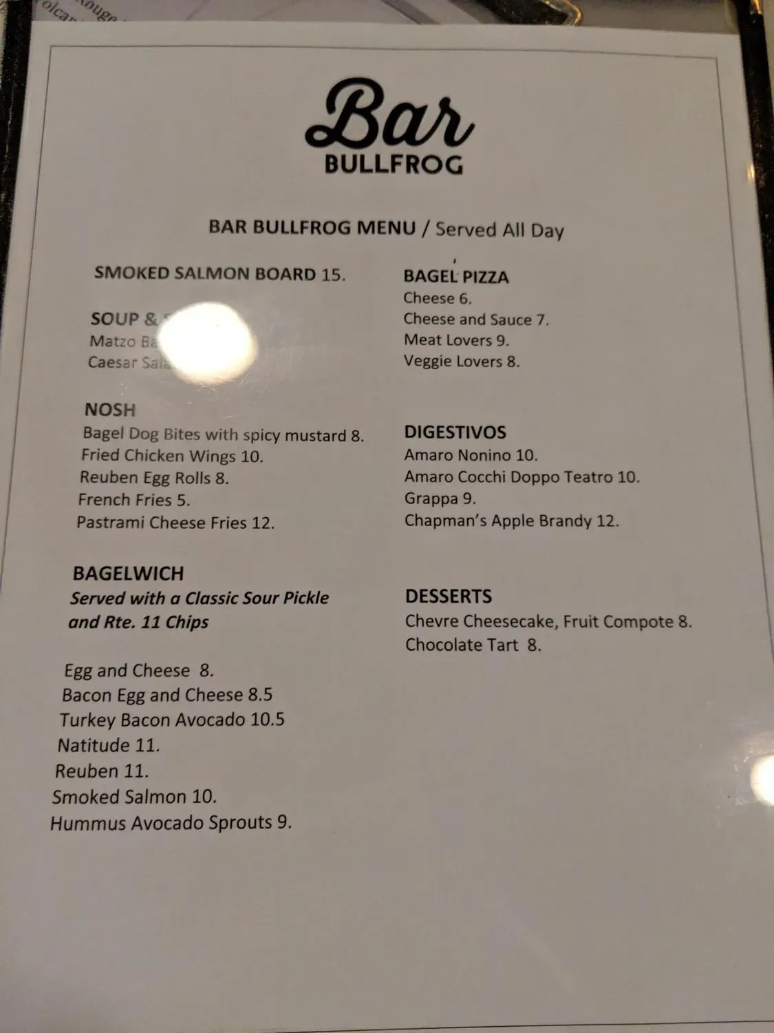 Menu 5