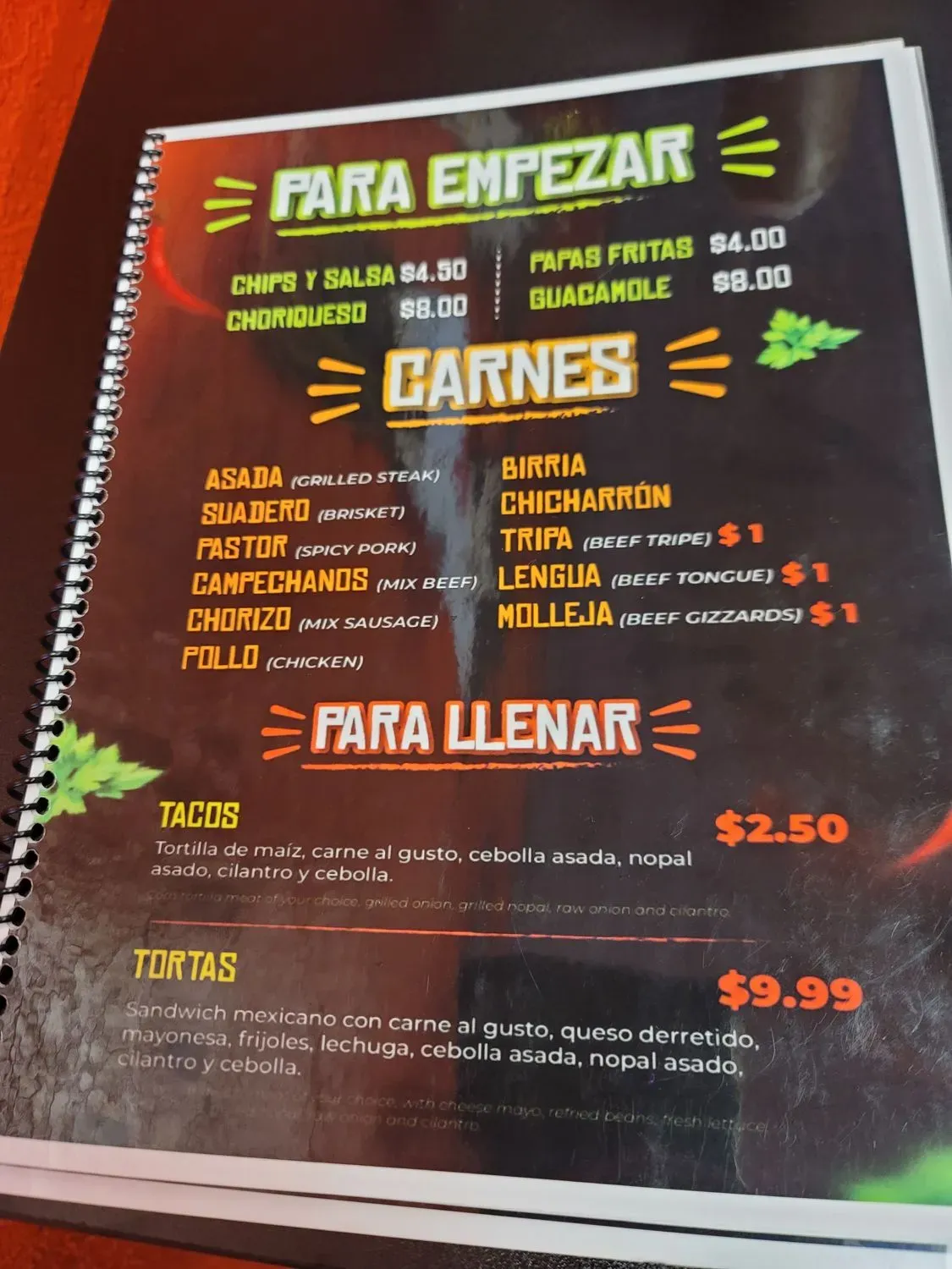 Menu 1