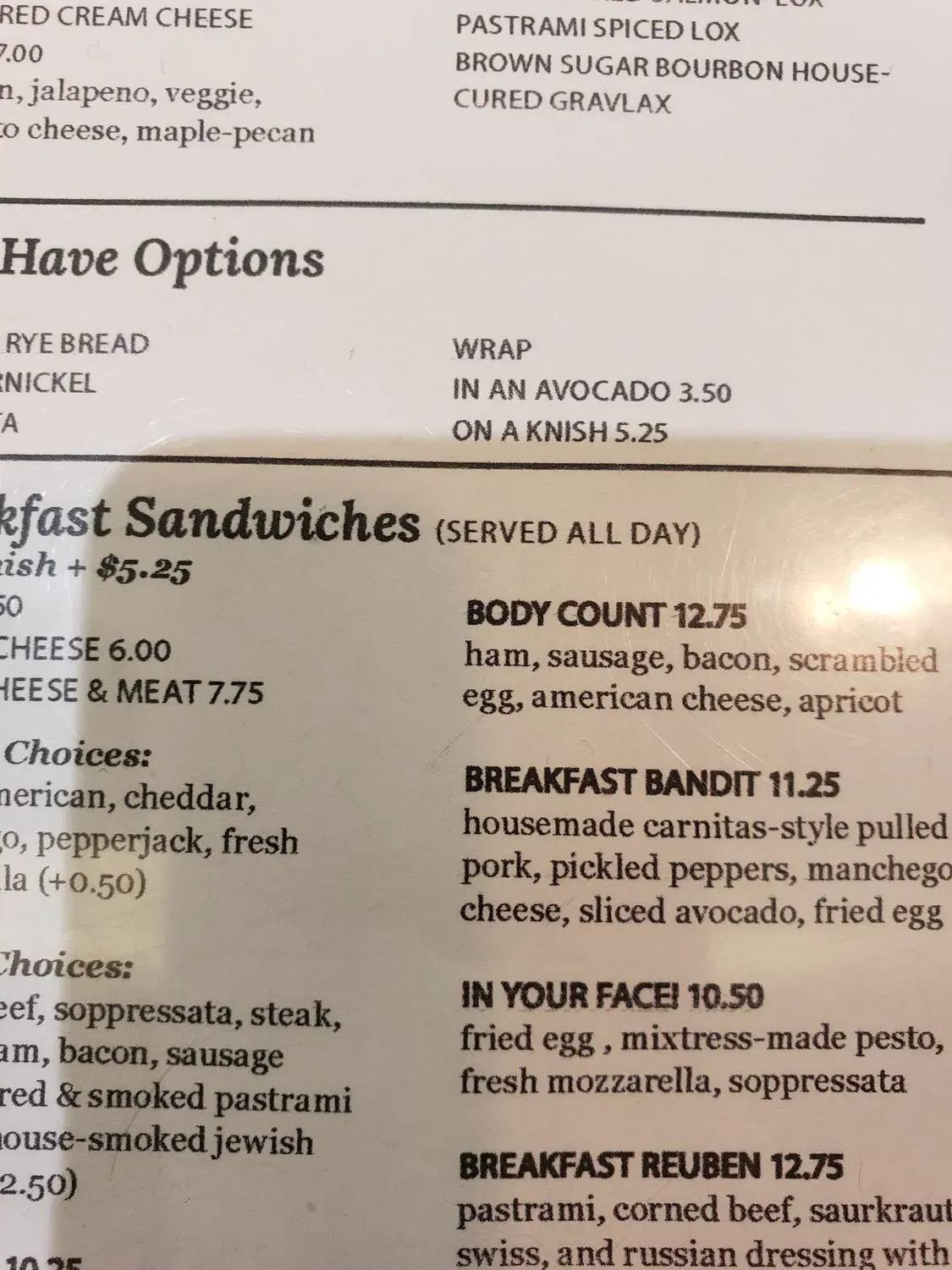 Menu 5