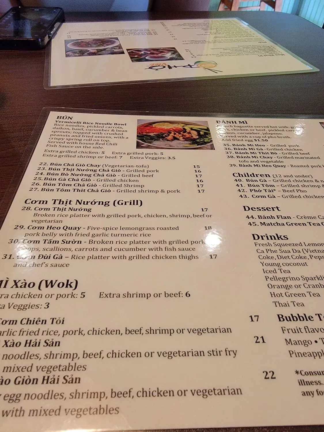 Menu 5