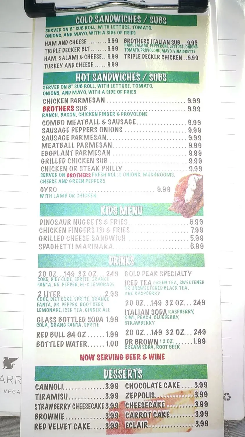 Menu 6