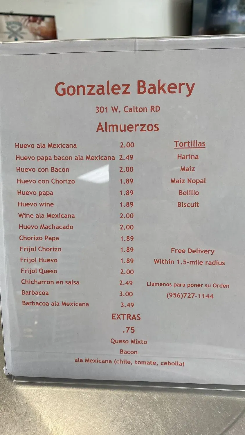 Menu 1