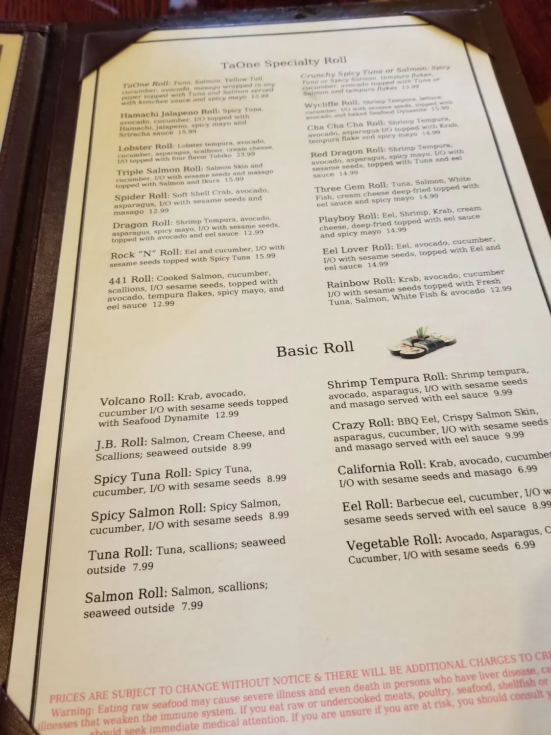 Menu 6