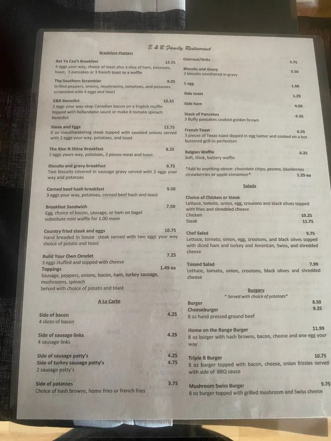 Menu 1