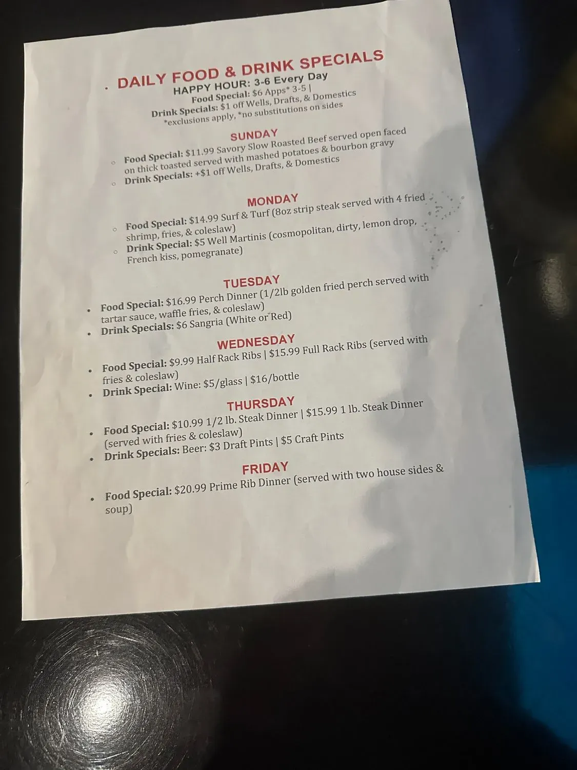 Menu 4