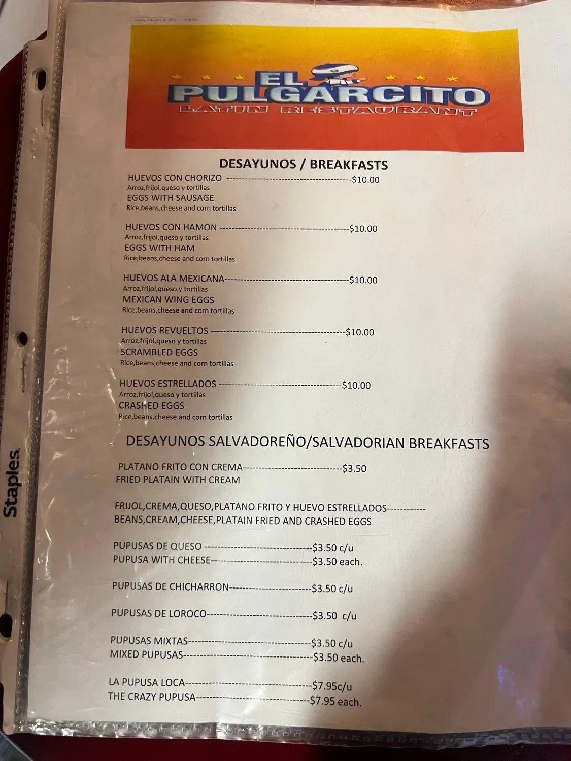 Menu 1