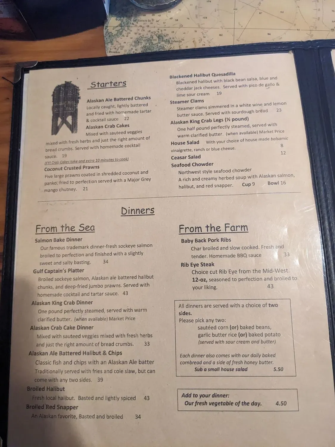 Exit Glacier Salmon Bake Menu - Updated September 2025