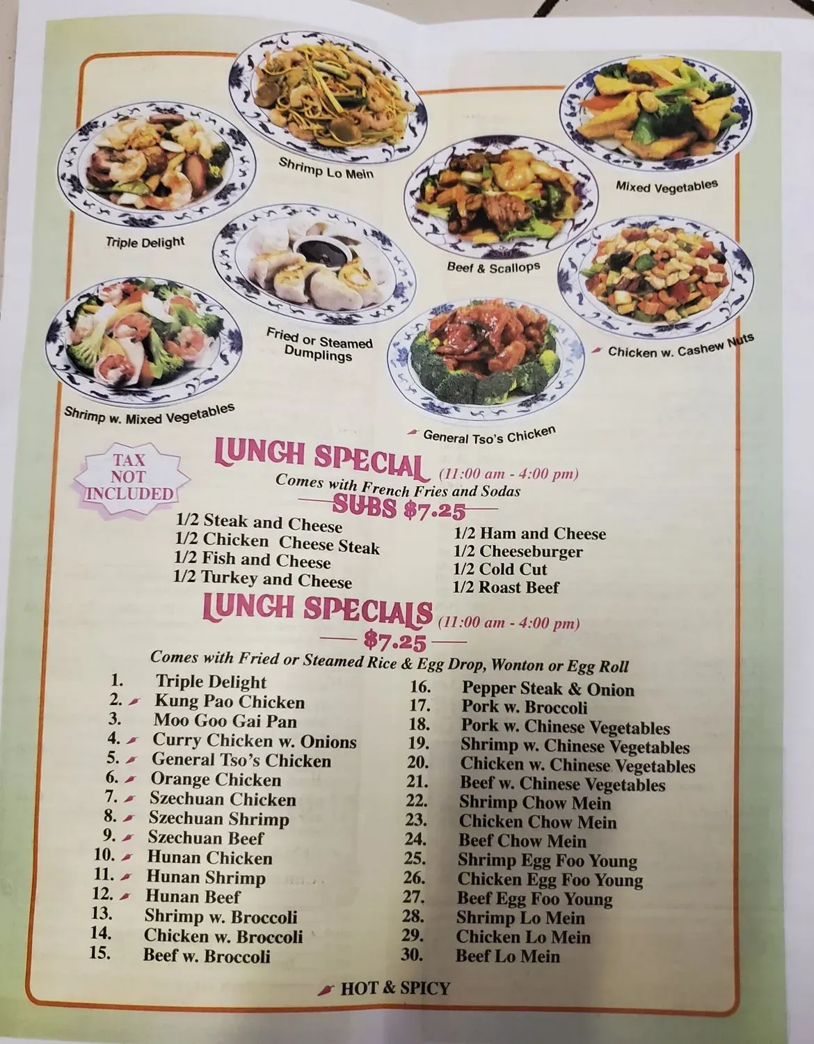 Menu 1