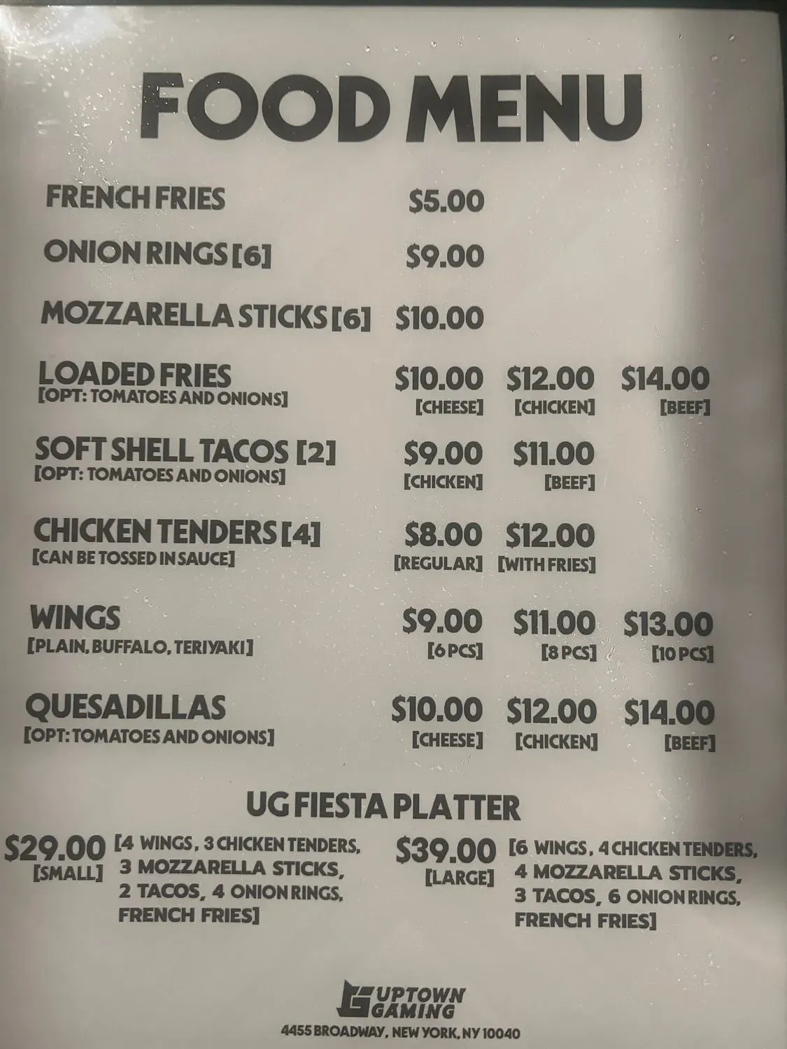 Menu 1