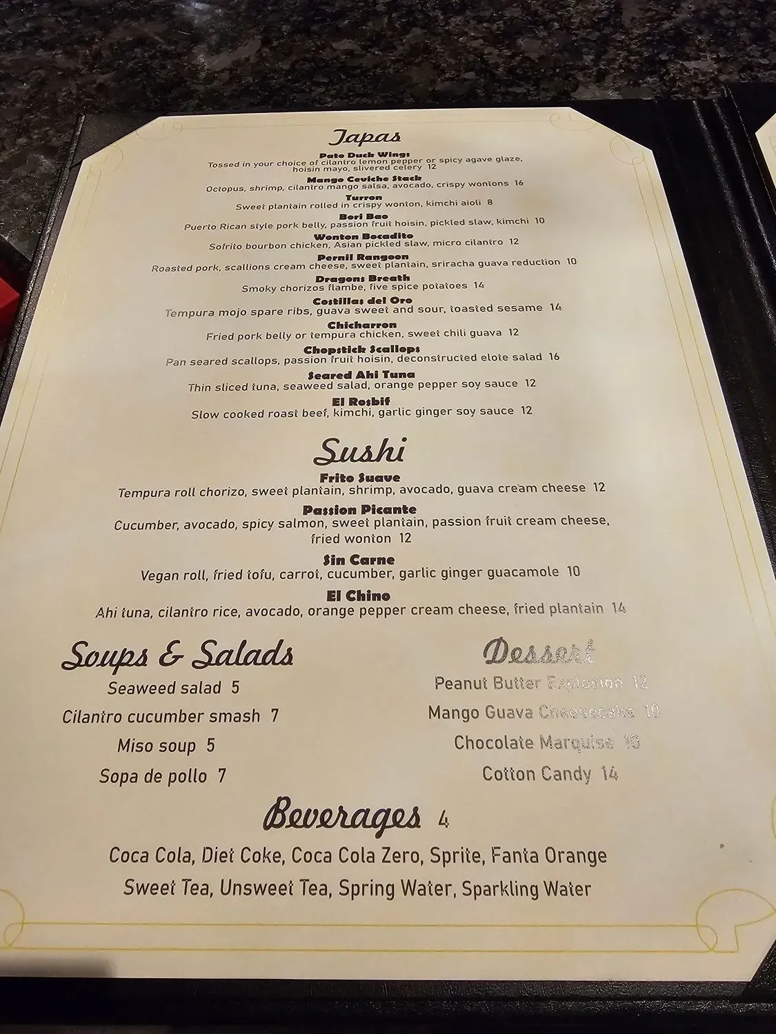 Menu 4