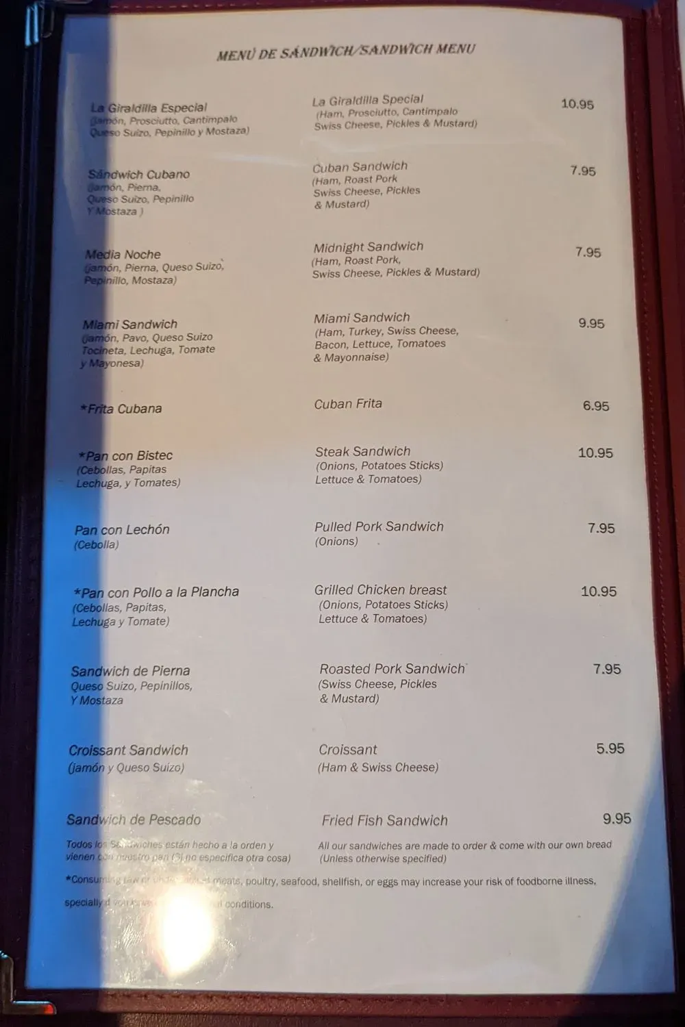 Menu 3