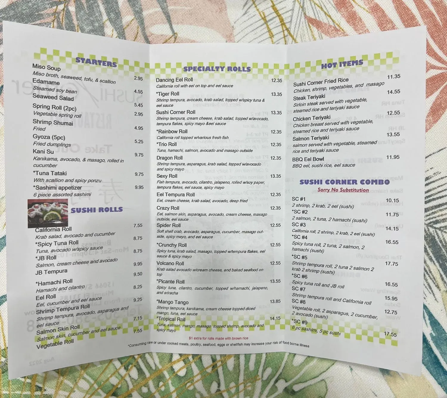 Menu 4