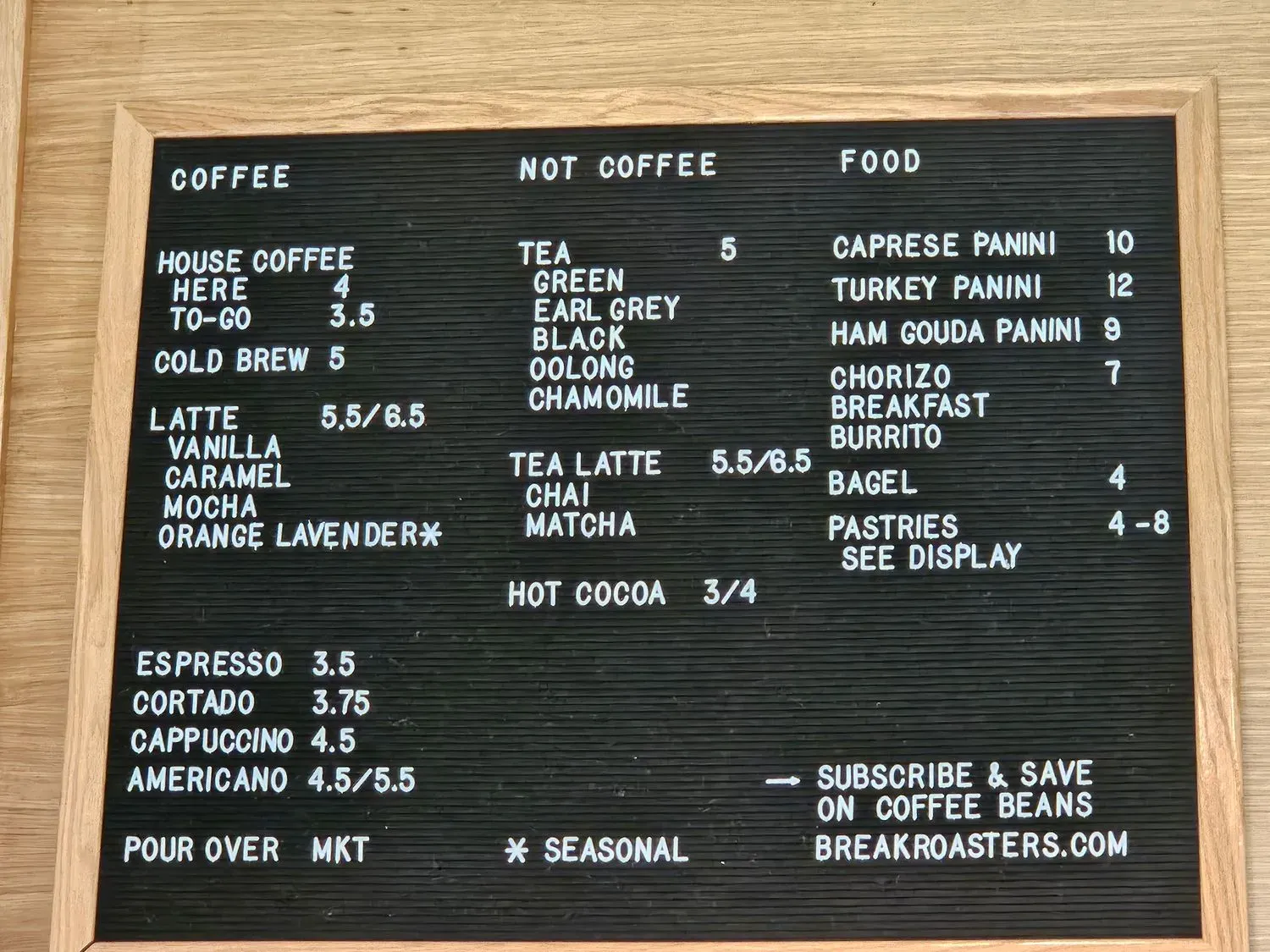 Menu 1