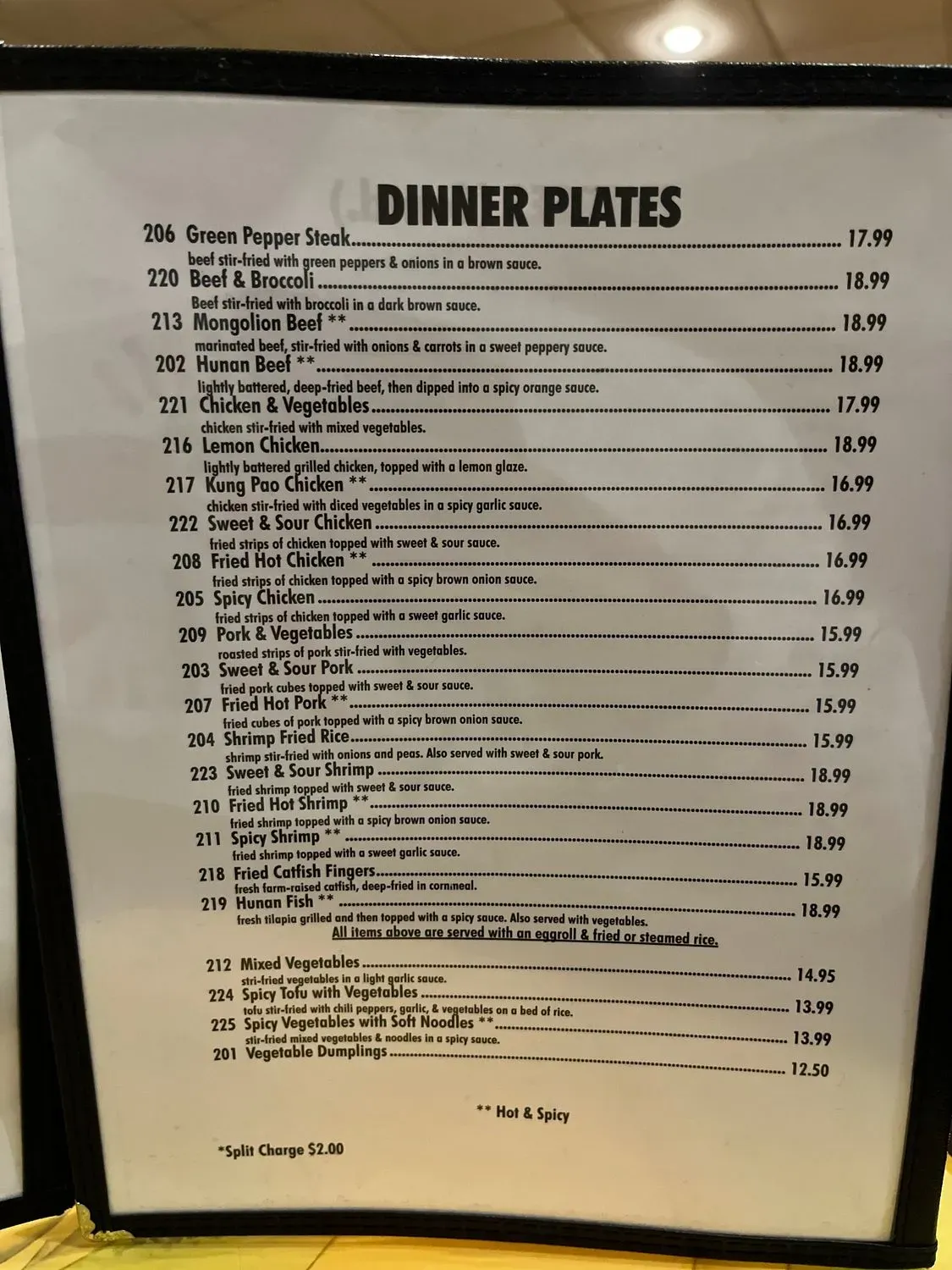 Menu 5