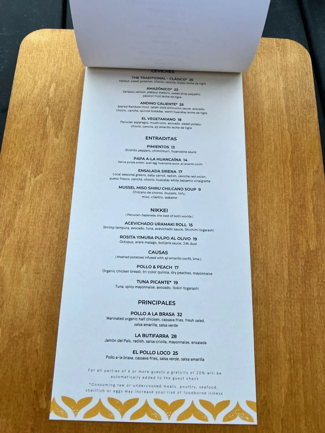 Menu 6