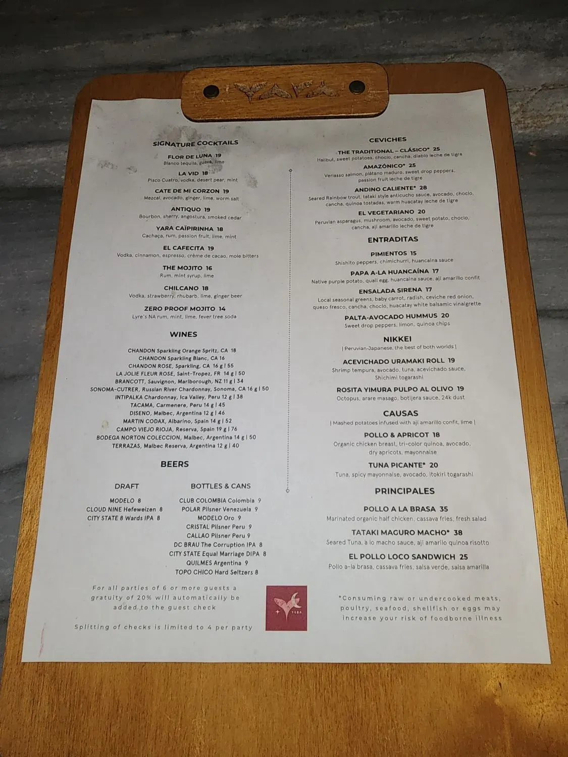 Menu 5