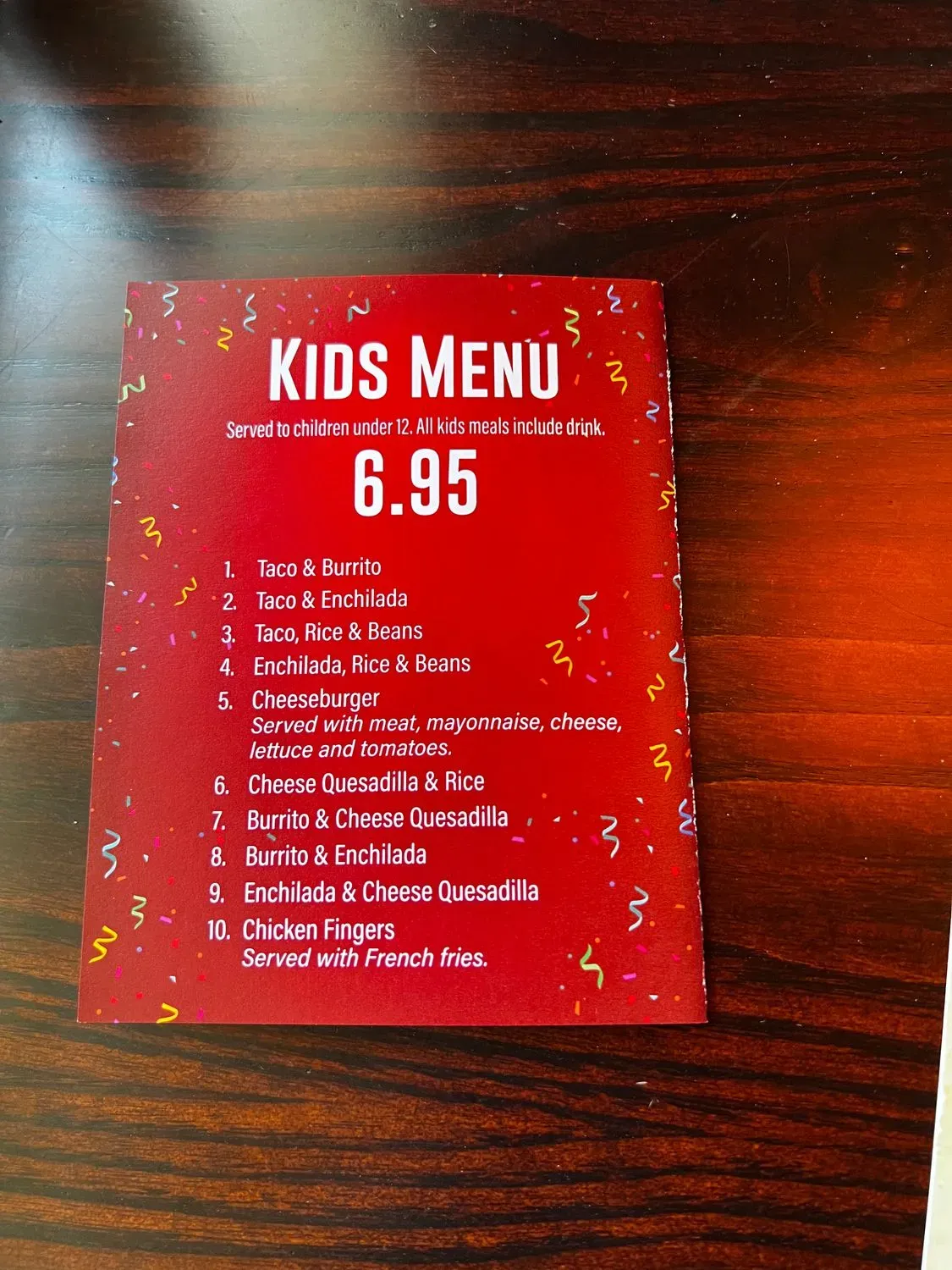 Menu 5