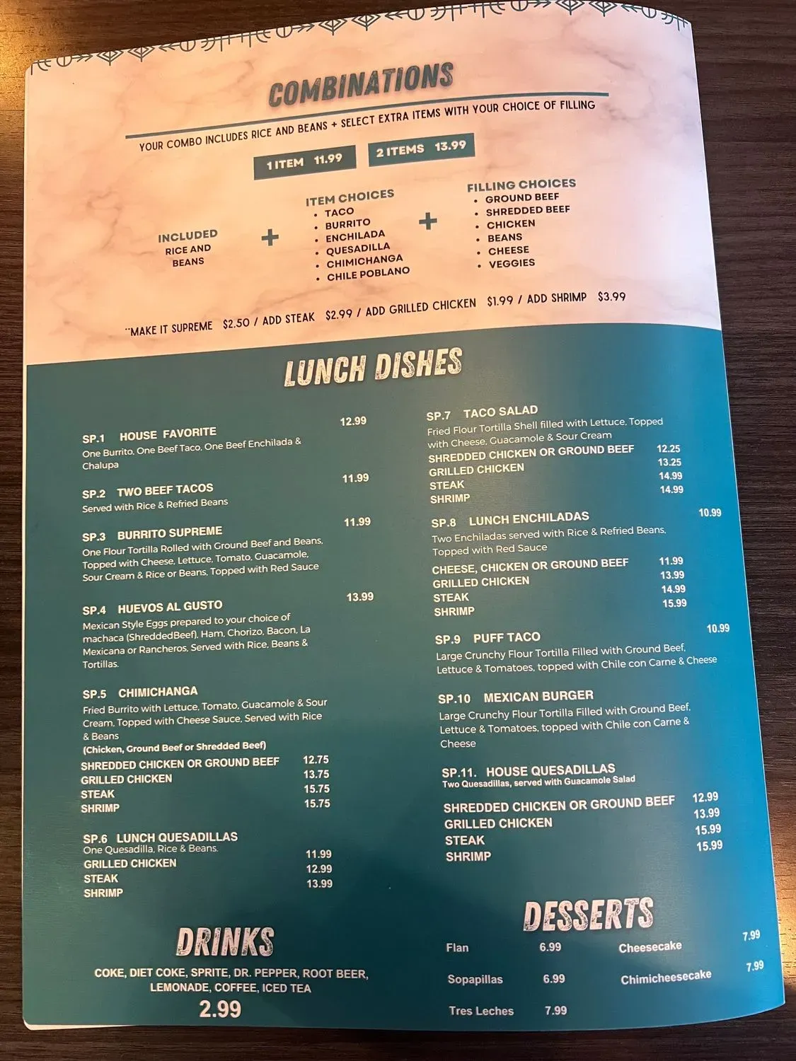 Menu 1