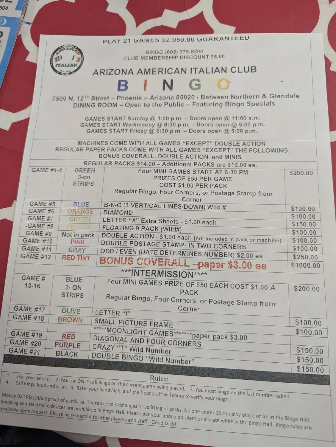 Menu 1