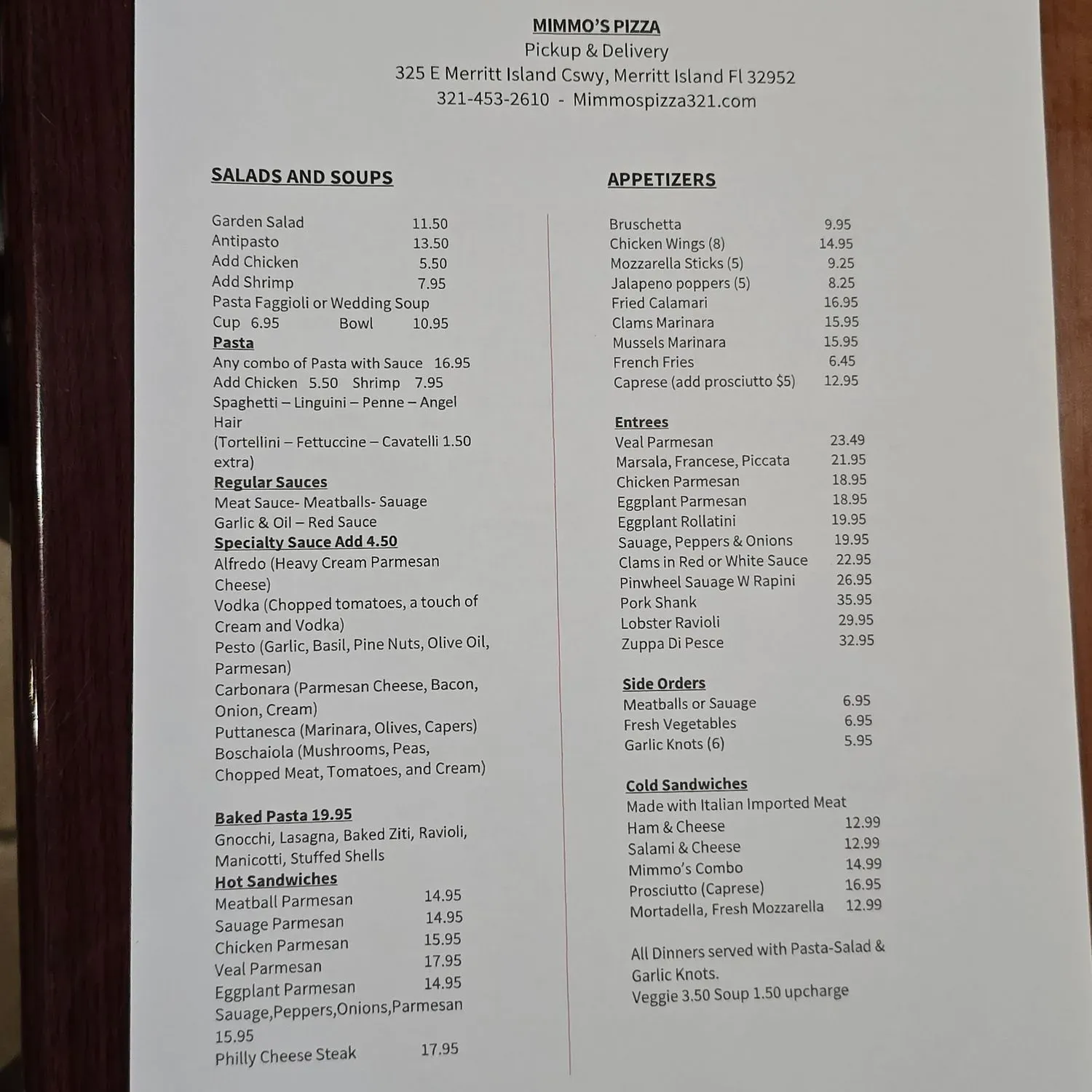 Menu 1