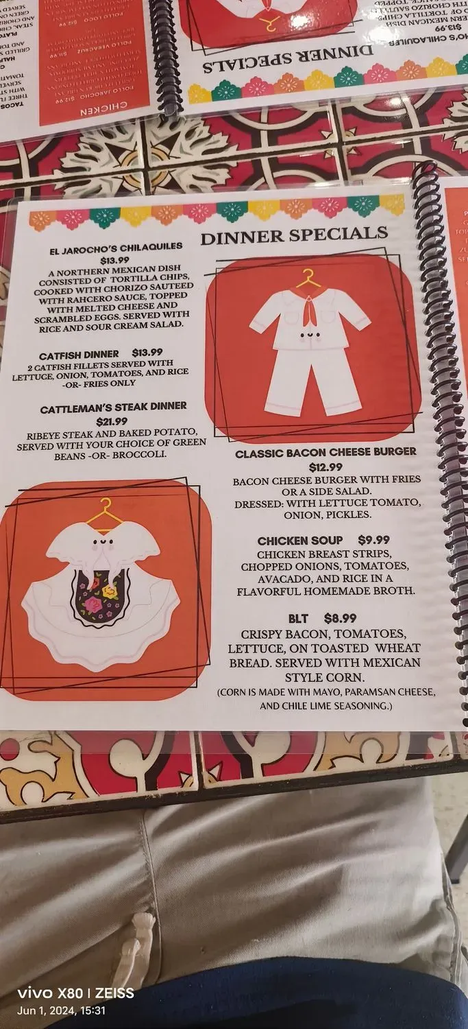 El Jarocho Mexican Restaurant Menu - Updated November 2025