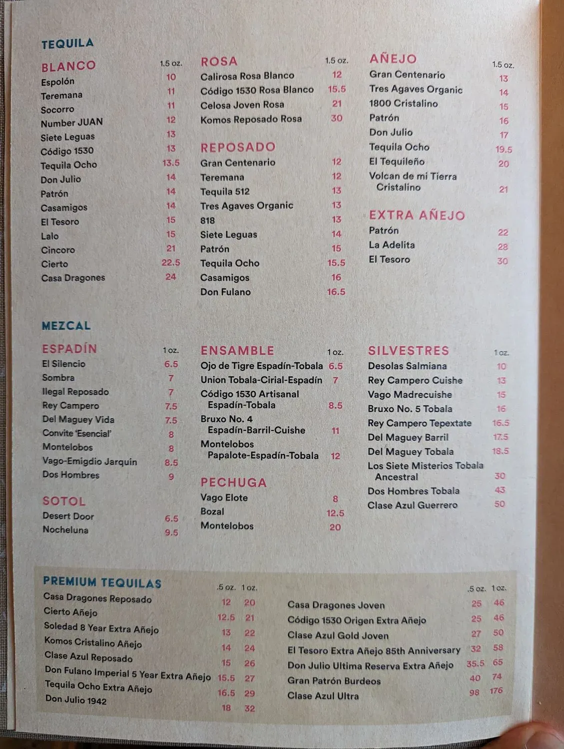 Menu 1