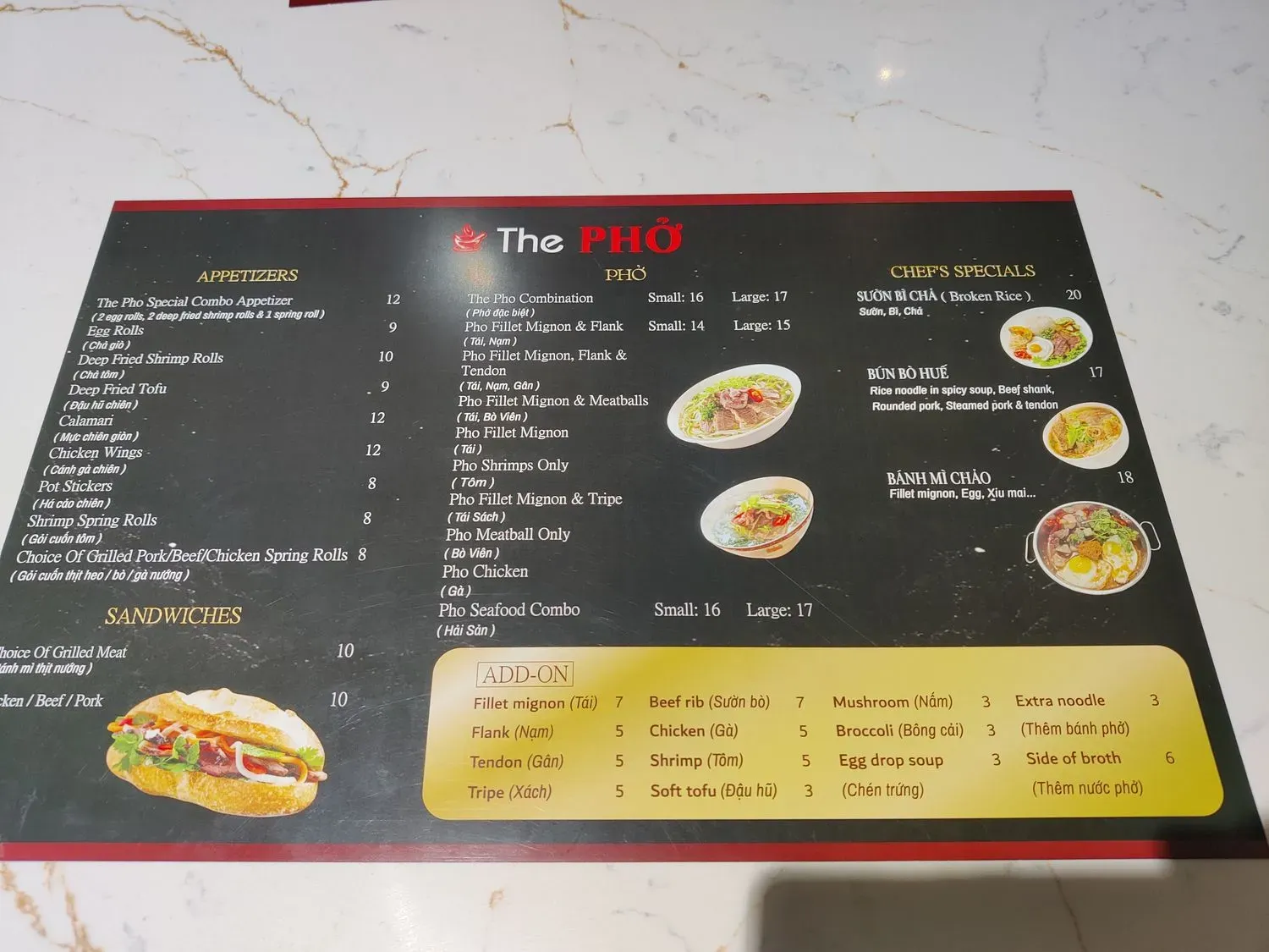 Menu 2