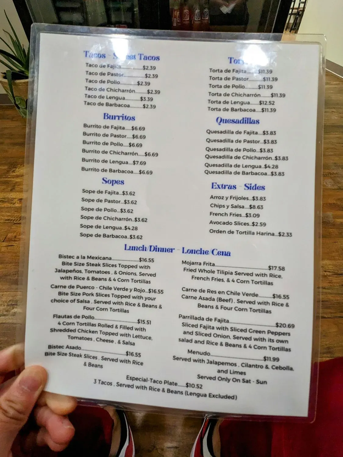 Menu 5