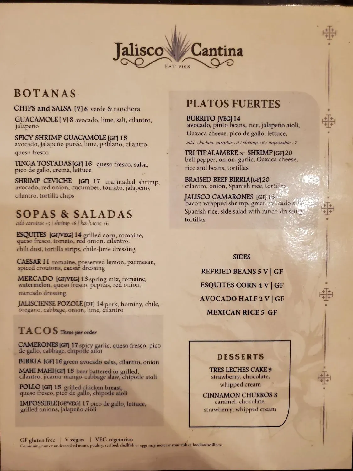 Menu 1