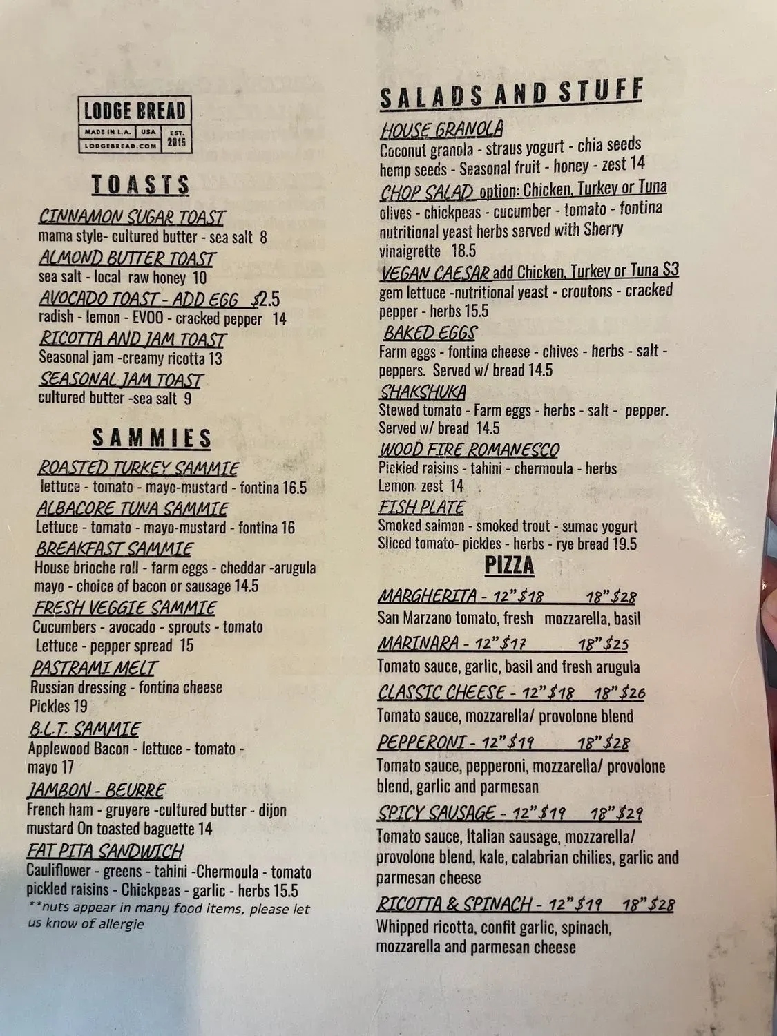 Menu 2