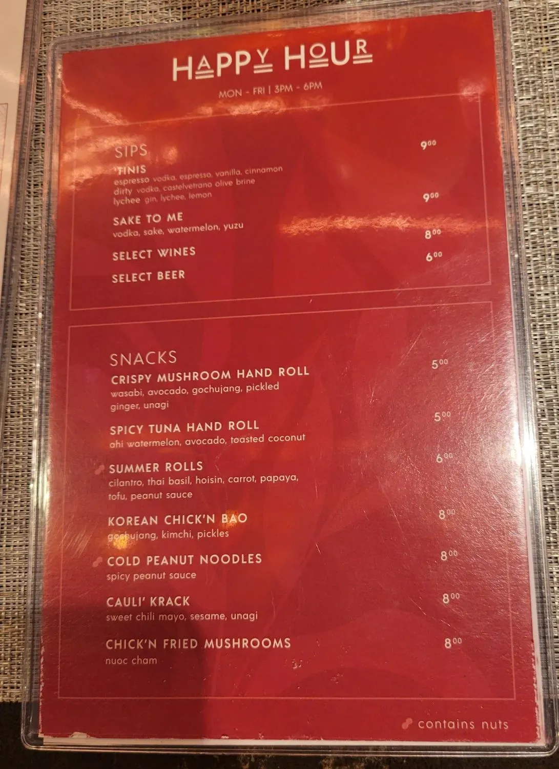 Menu 5