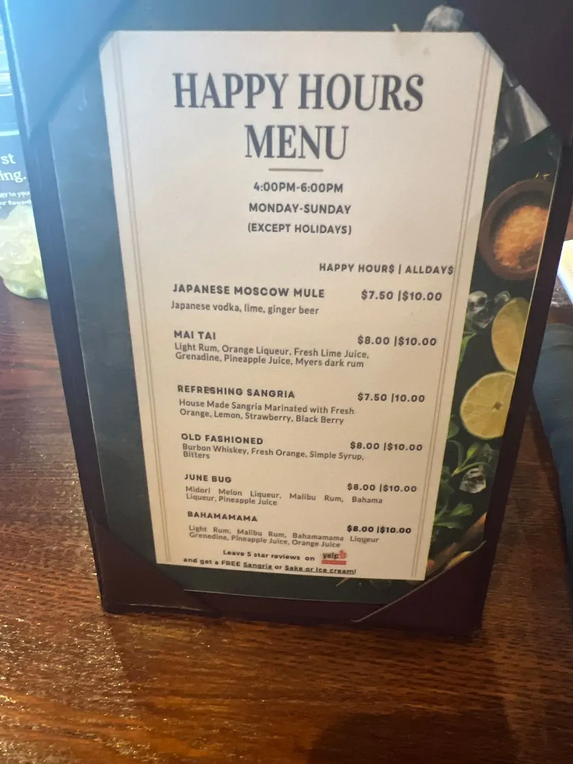 Menu 6