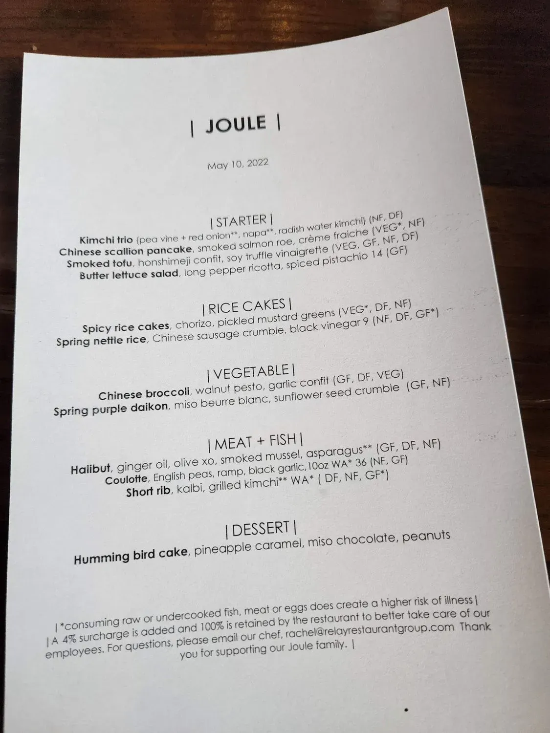 Menu 5