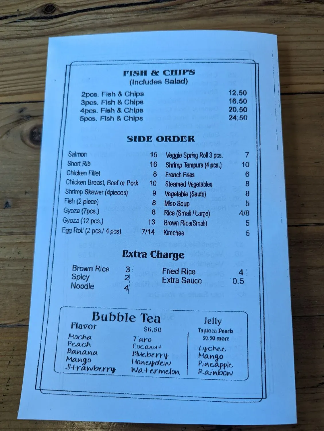 Menu 3